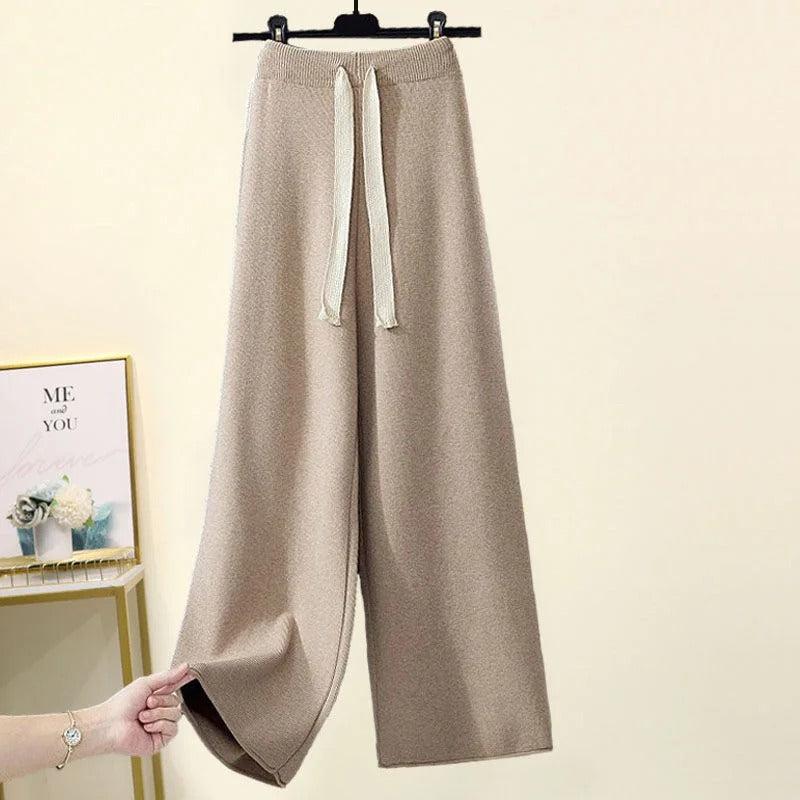 Clara™ - Elegant Stickat Set med Polotröja