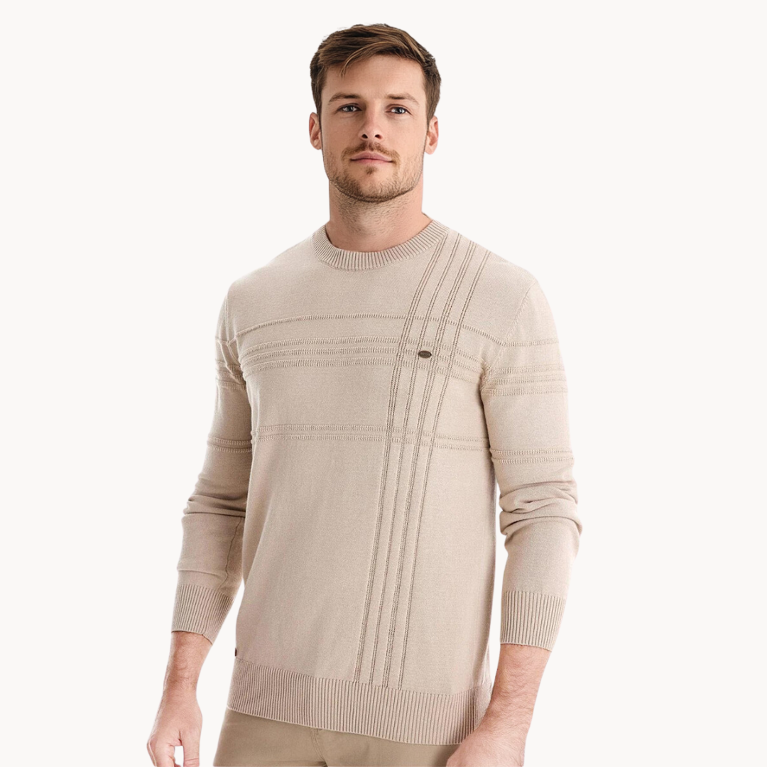 JansenStyle™ Thijmen | Herrtröja med rutig design