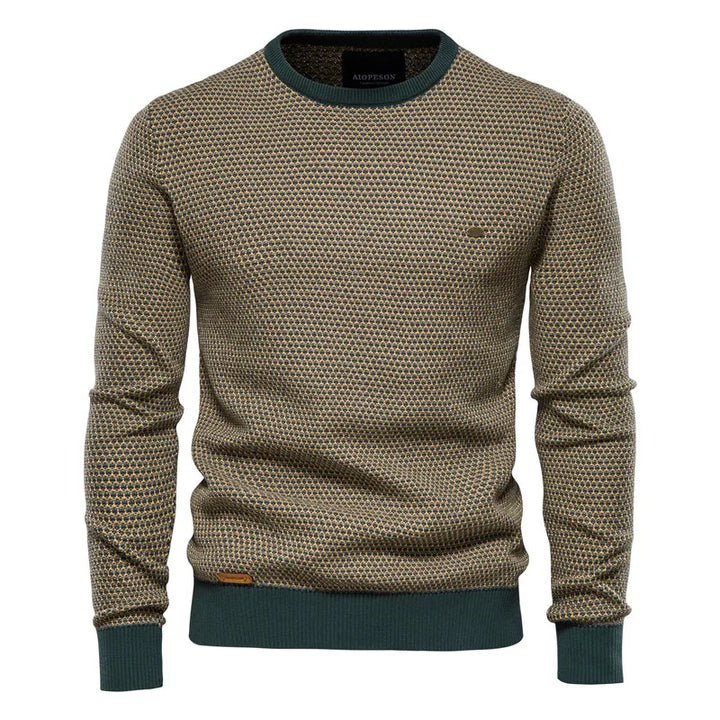 JansenStyle™ Wout | Herrtröja med rutmönster