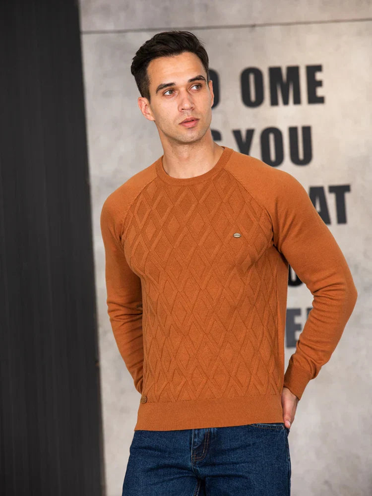 JansenStyle™ Niek | Herrtröja med rutig design