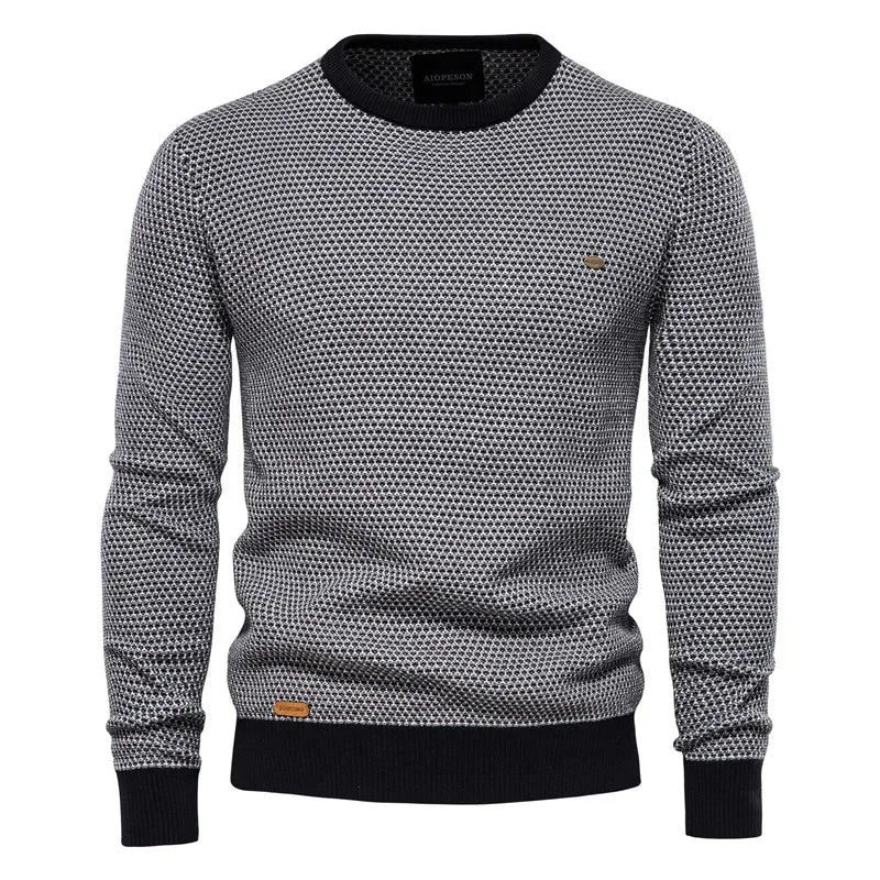 JansenStyle™ Wout | Herrtröja med rutmönster