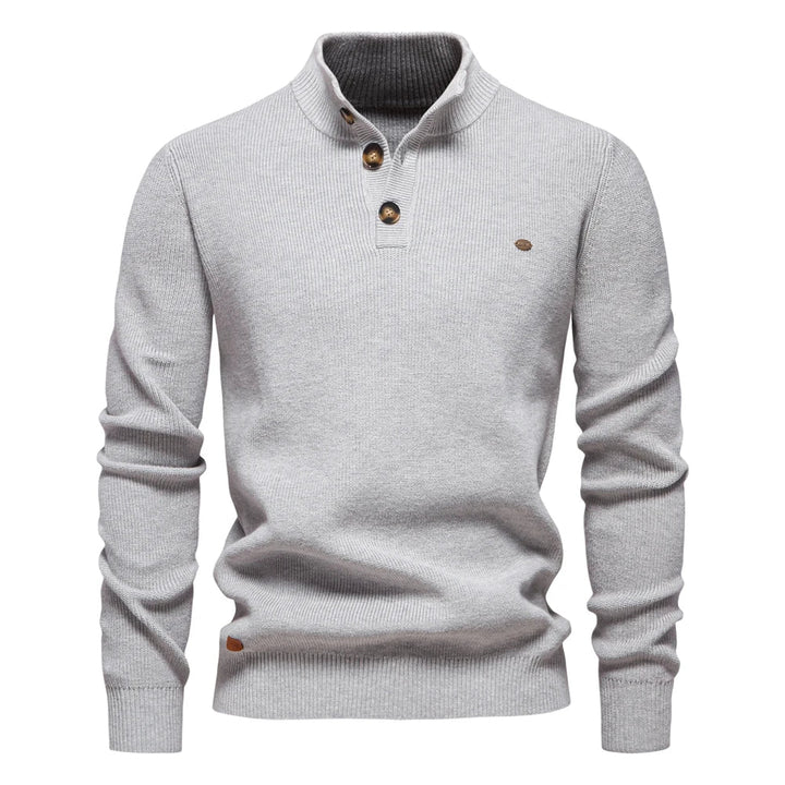 JansenStyle™ Abel | Herrtröja med knappdesign