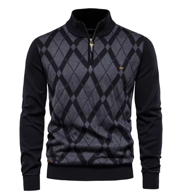 JansenStyle™ Job | Halv-Dragkedja Herrtröja